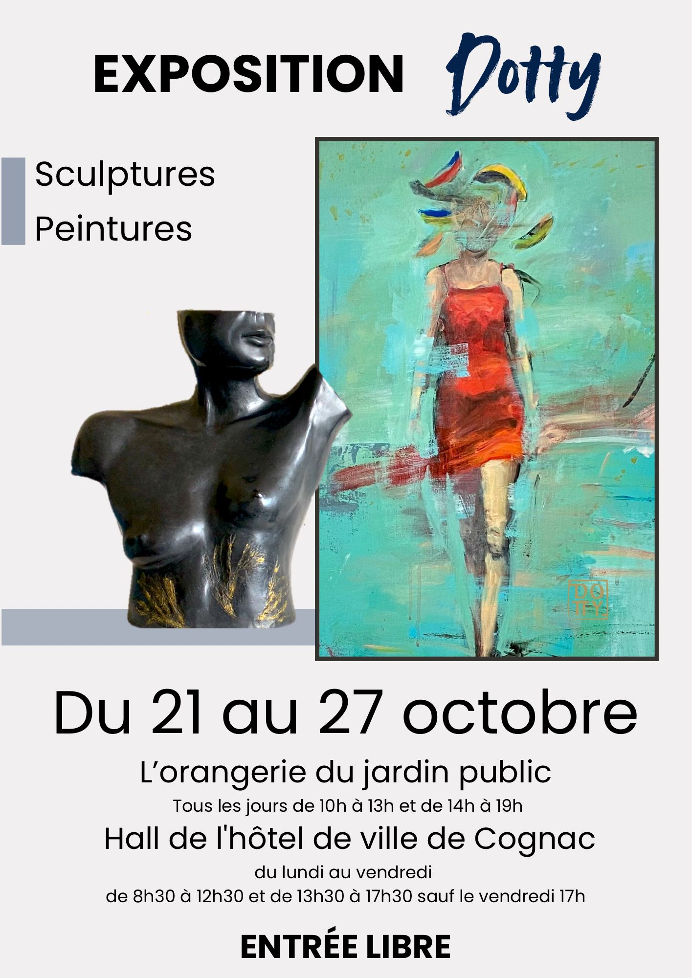 exposition d'art en cours à Cognac - France - Art exhibition in Cognac 2024